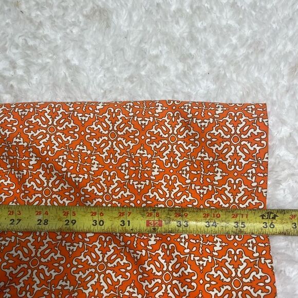 Raffaella petite fully lined orange and beige mini dress with side zipper SZ 14P - Picture 9 of 12